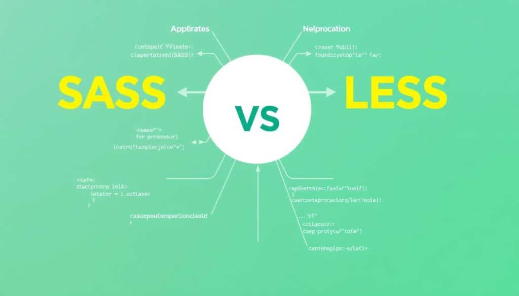 Generate an image showing SASS and LESS in action. Generate an image showing SASS and LESS in action.