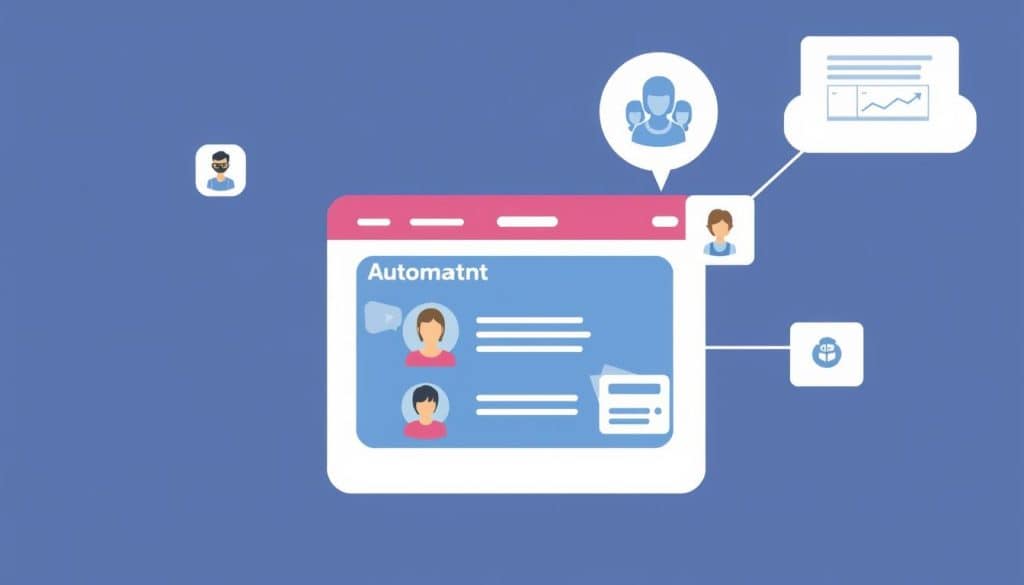 Generate an image showing an email marketing campaign with segmentation and automation features.