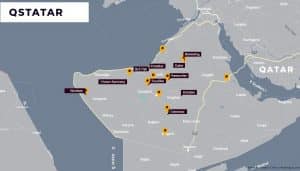 Generate image of a Qatar business map location
