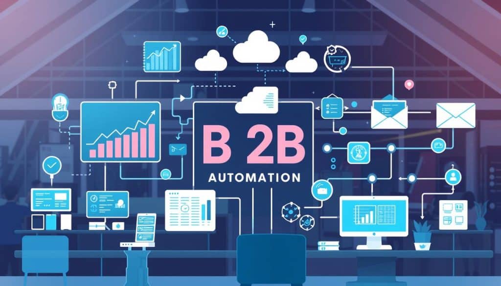 Generate image related to B2B marketing automation