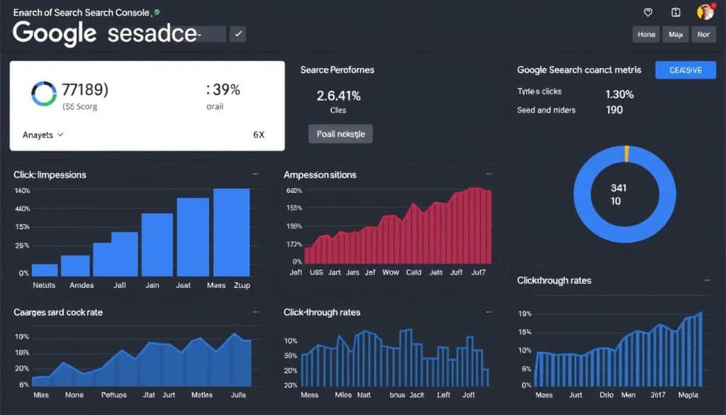 Google Search Console search performance metrics