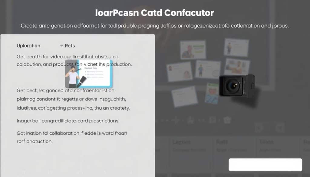Image generation prompt for video production planning tools