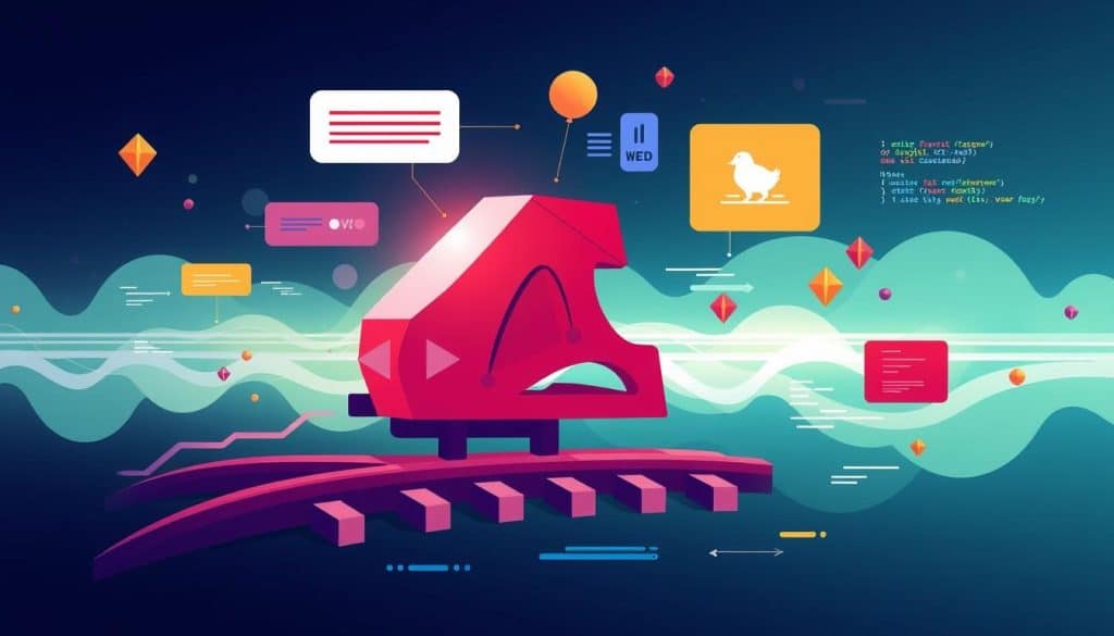 Image of Ruby on Rails framework in action