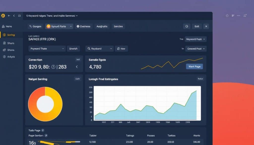 Image of SEMrush dashboard showing keyword analysis