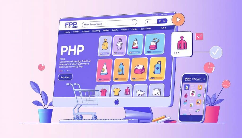 Image of a PHP-powered e-commerce website