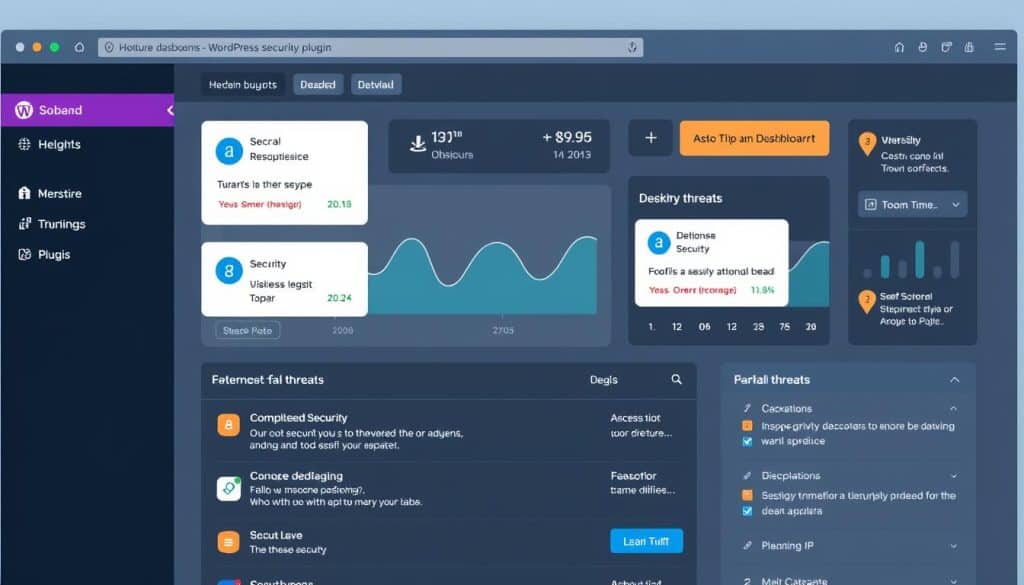 Image of a WordPress security plugin dashboard