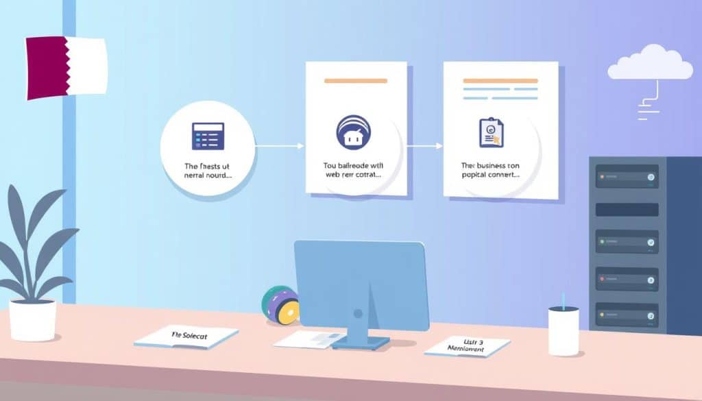 Image of a business selecting a hosting solution in Qatar