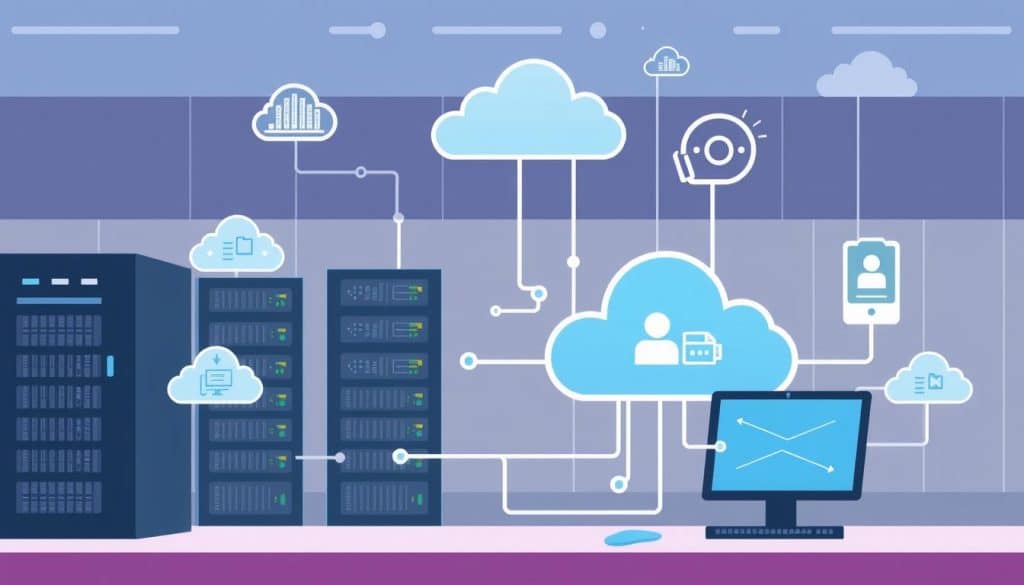 Image of a business utilizing cloud services for backend deployment