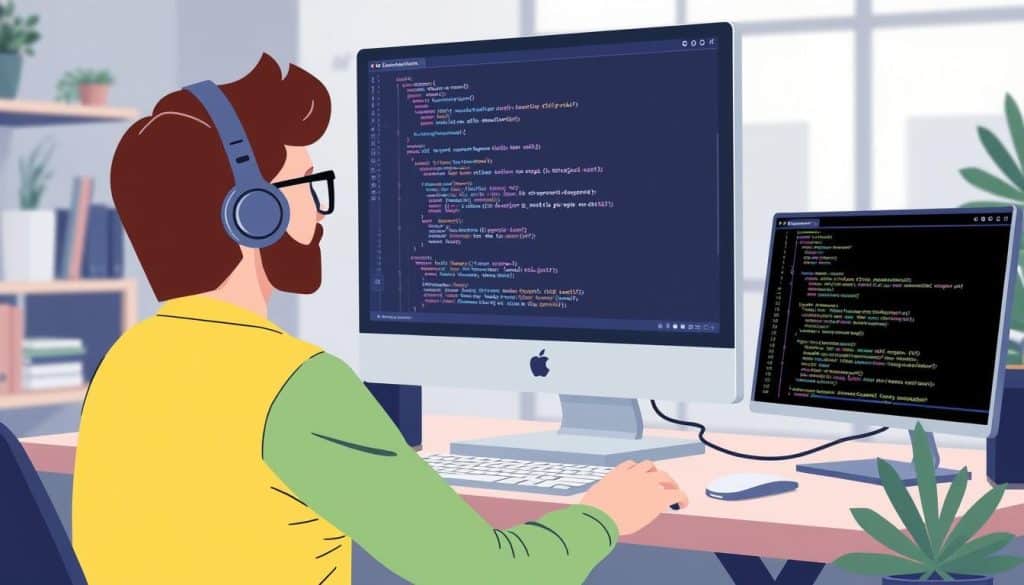 Image of a developer using PHPUnit for unit testing