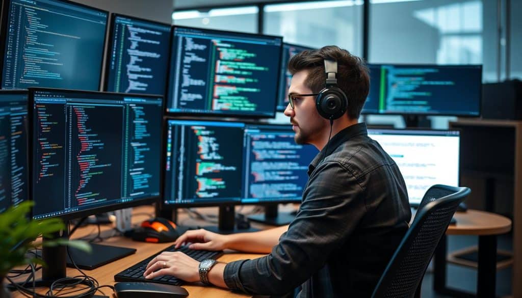 Image of a developer working with PHP on a project