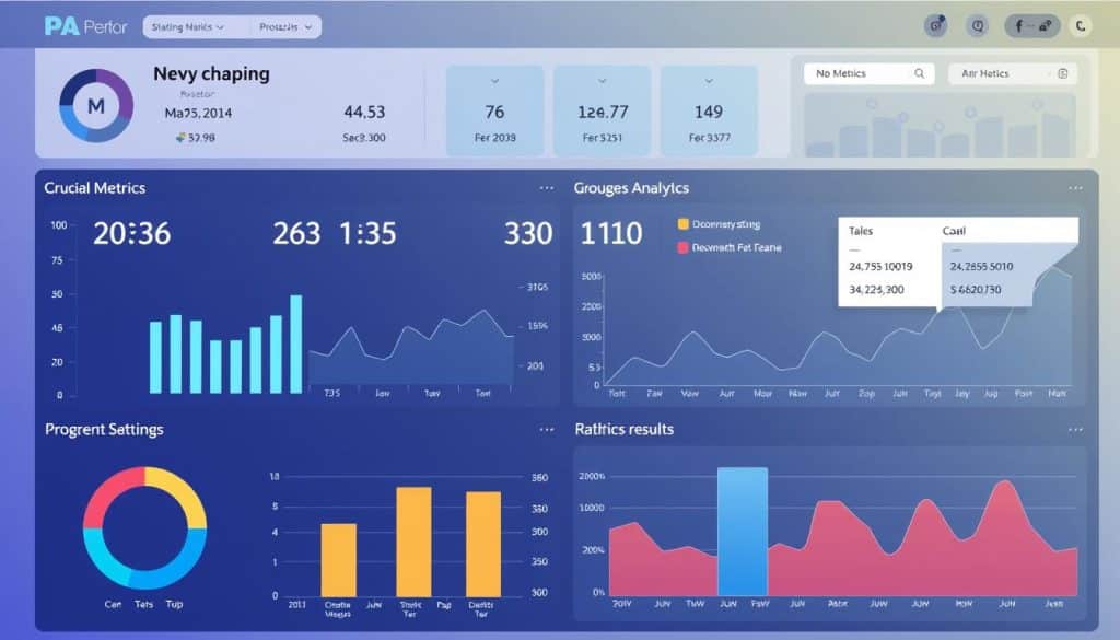 Image of a performance marketing dashboard showing key metrics and results