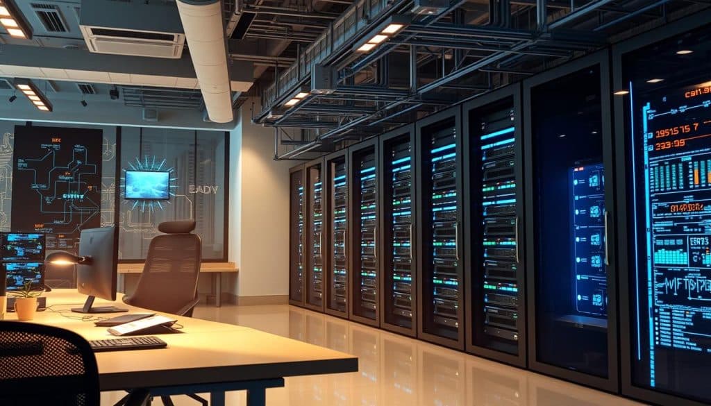 Image of a robust technical infrastructure setup for a business in Qatar