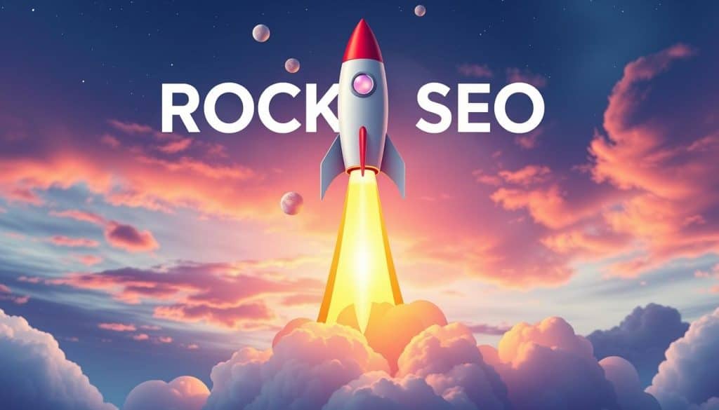 Image of a rocket launching, symbolizing the ROCKET SEO process