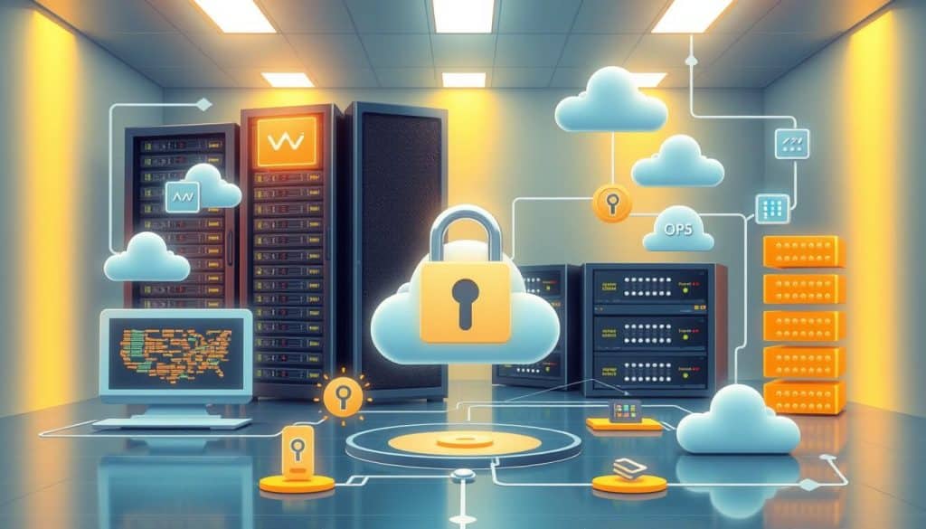 Image of a secure and reliable web hosting infrastructure