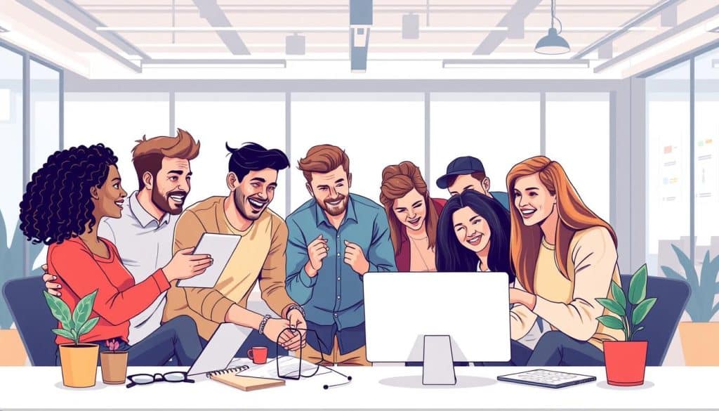 Image of a startup team working on MVP development