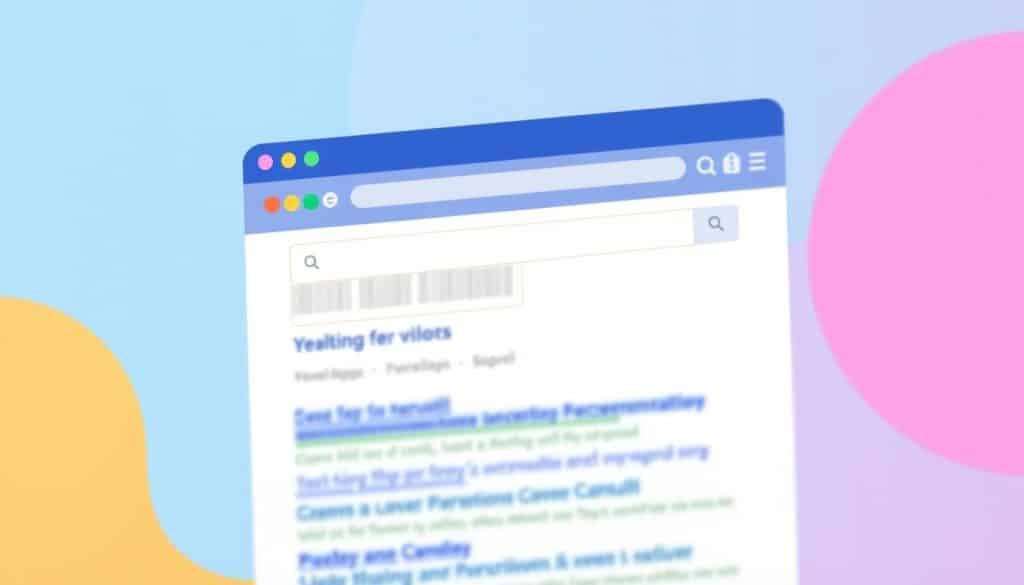 Image of a website ranking high on a search engine results page