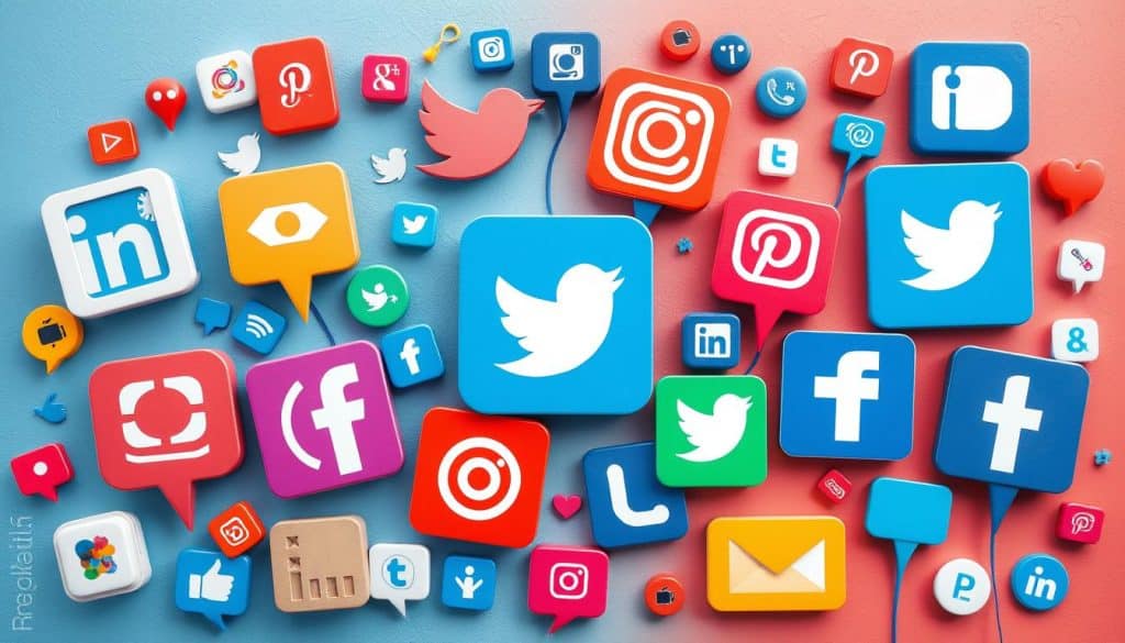 Image of social media marketing platforms