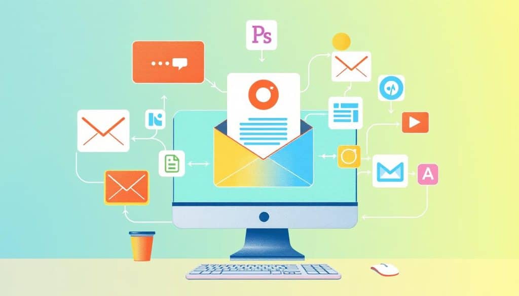 Image of various business applications integrating with our email marketing platform Image of various business applications integrating with our email marketing platform