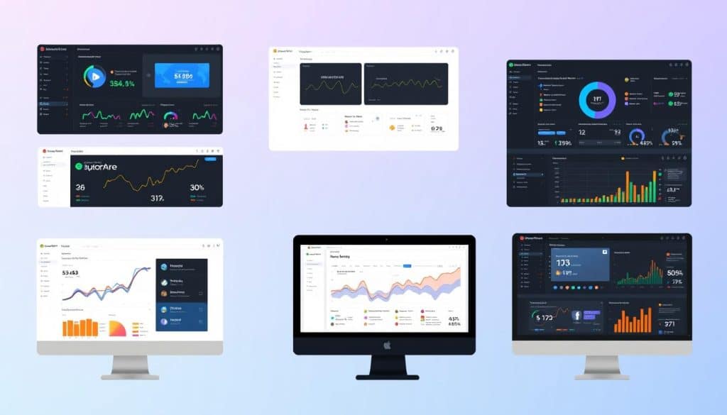 Image of various video marketing analytics platforms