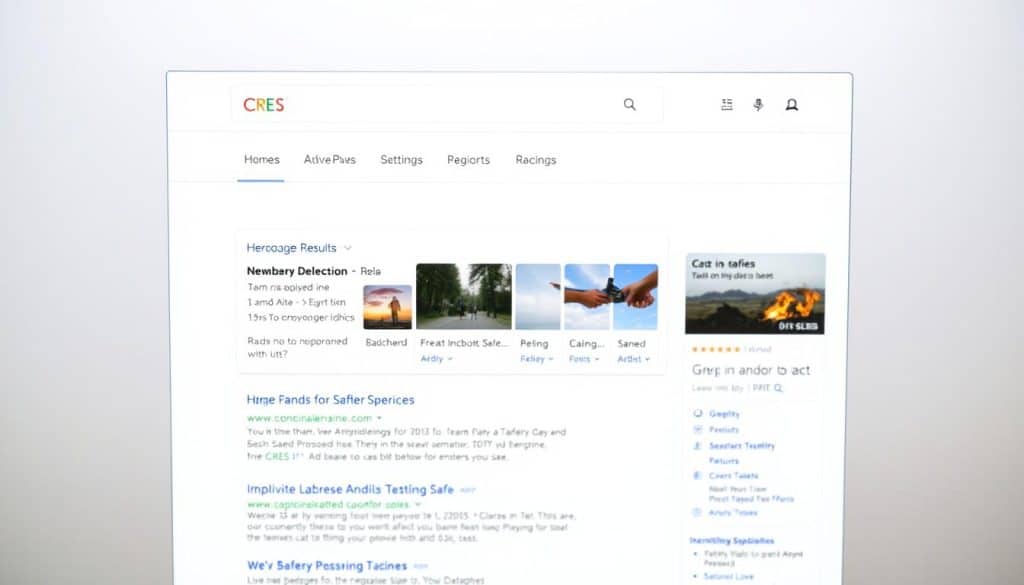 google search results page